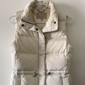 Off white down BR vest